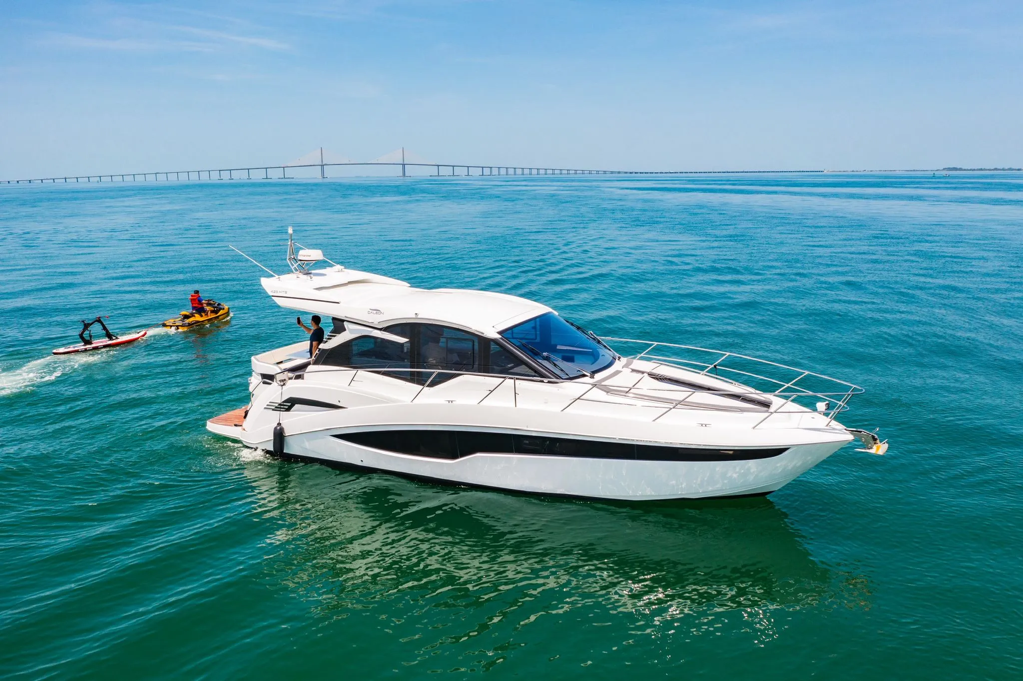 Galeon HTS 2022 sport coupe yacht rental in Miami